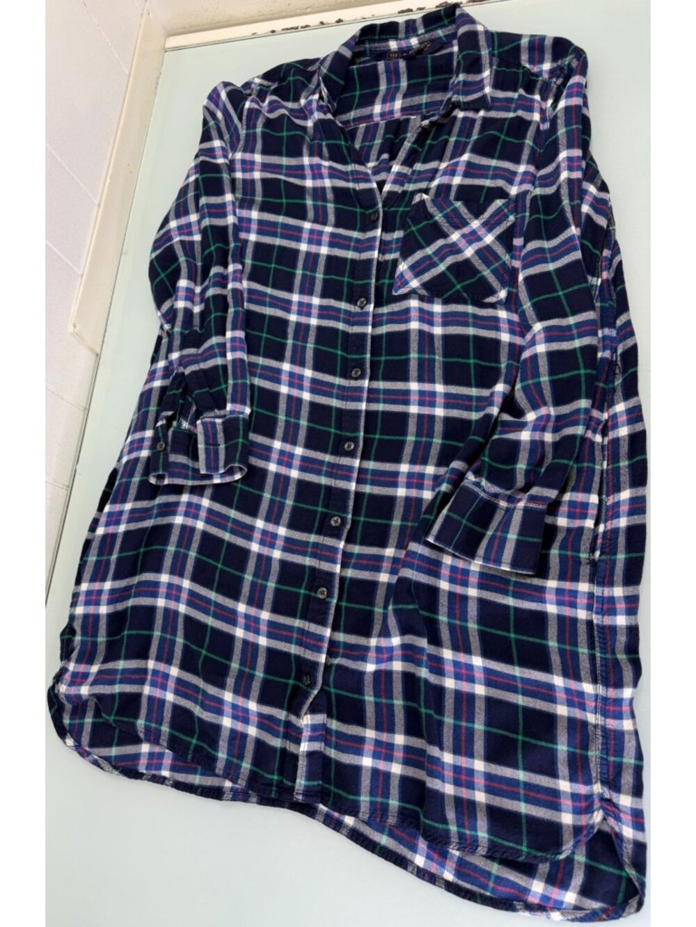 Gap X Pendleton Pajamas Tartan Plaid Sleepwear Large L Button Up No Belt